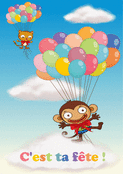 C'est ta f&ecirc;te avec des animaux volants
